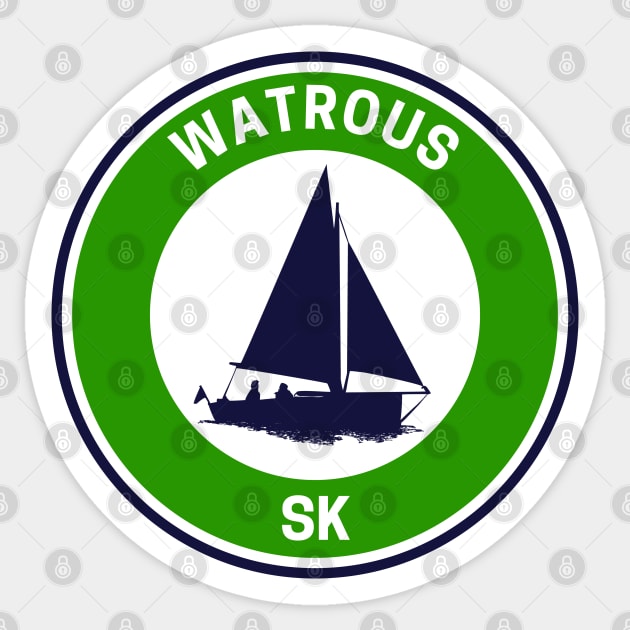 Vintage Watrous Saskatchewan Sticker by fearcity